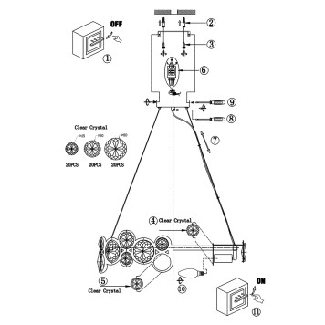 Люстра Arte Sarah A1062SP-6CC-5