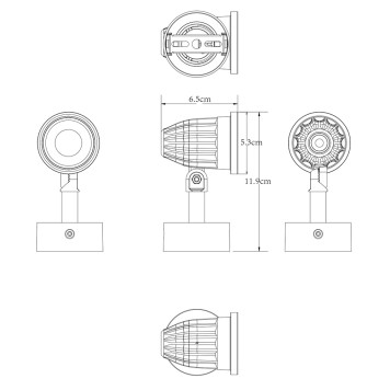 Уличный настенный светильник Arte Elsie A1127AL-1BK-3