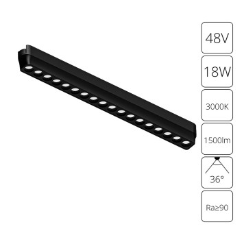 Трековый светильник Arte Rapid A1169PL-1BK-1