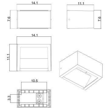 Уличный настенный светильник Arte Liverpool A1326AL-1BK-2