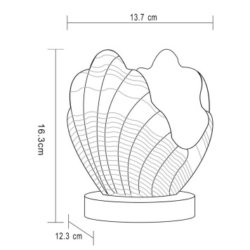 Лампа настольная Arte Shell A1412LT-1SA-4