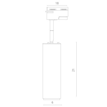 Трековый светильник Arte Periscopio A1412PL-1WH-3