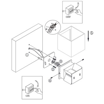 Уличный настенный светильник Arte Rullo A1414AL-1RI-3