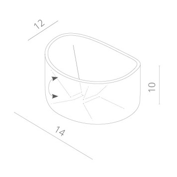 Уличный настенный светильник Arte Rullo A1415AL-1GY-5