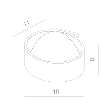 Бра Arte Cerchito A1417AP-1WH-2