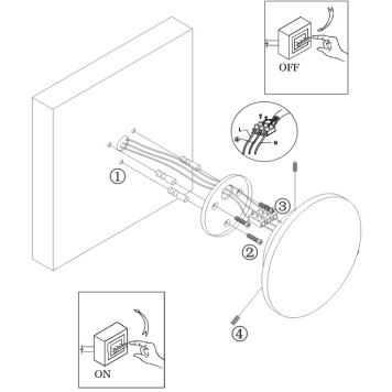 Уличный настенный светильник Arte Nimbo A1506AP-1WG-3