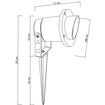 Уличный фонарь Arte Elsie A1522IN-1BK-4