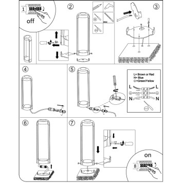 Уличный фонарь Arte Suhail A1648PA-1BK-3