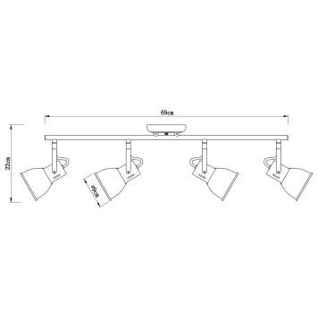 Спот Arte Jovi A1677PL-4WH-4