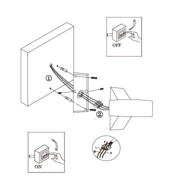 Бра Arte Anello A1705AP-1GY-1
