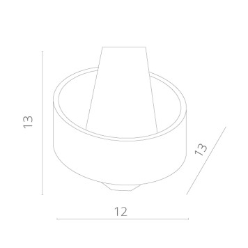 Бра Arte Anello A1705AP-1WH-4