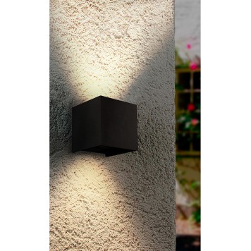 Уличный настенный светильник Arte Rullo A1714AL-2BK-1