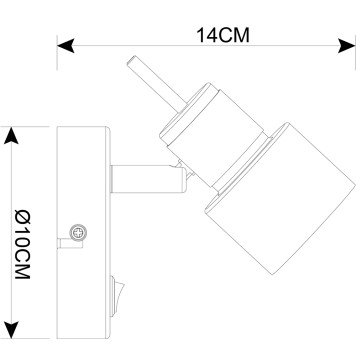 Спот Arte Almach A1906AP-1BK-1
