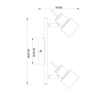 Спот Arte Almach A1906PL-2WH-1