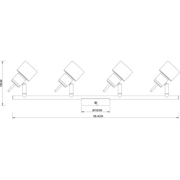 Спот Arte Almach A1906PL-4BK-1
