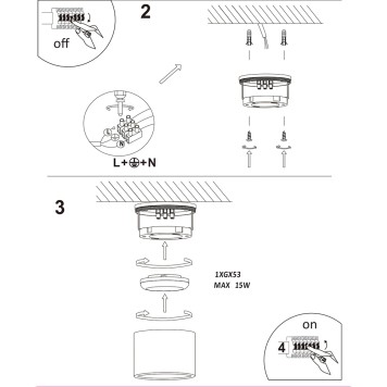 Светильник точечный Arte Piautos A1913PF-1WH-3