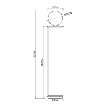 Торшер Arte Bolla-Unica A1921PN-1CC-3