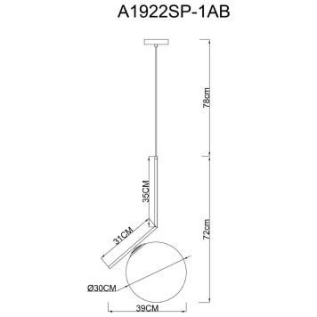 Люстра Arte Bolla-Unica A1922SP-1AB-4