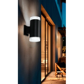 Уличный настенный светильник Arte Piautos A1926AL-2BK-1