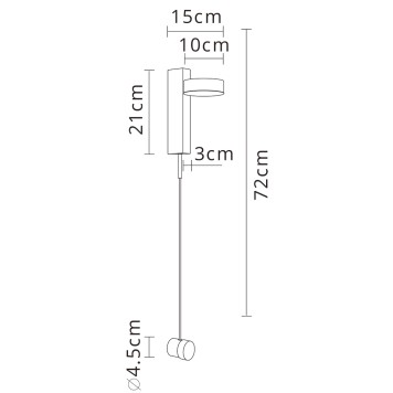 Бра Arte Mirach A2142AP-10PB-1