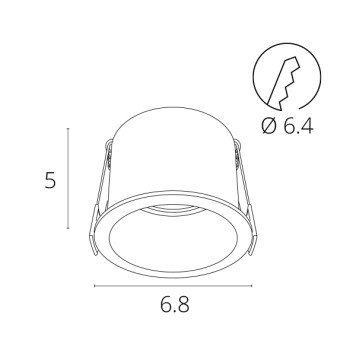 Светильник точечный Arte Caph A2165PL-1BK-4