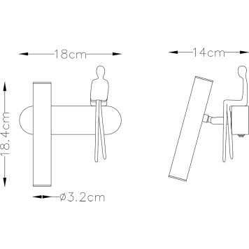 Спот Arte Albert A2173AP-1PB-1