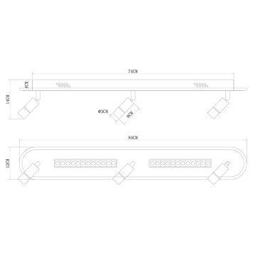 Спот Arte Pisces A2220PL-3BK-5