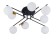Светильник потолочный Arte Gemini A2243PL-8BK