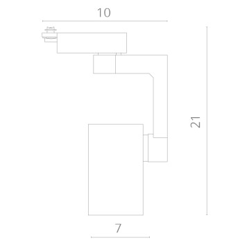 Трековый светильник Arte Traccia A2320PL-1WH-3