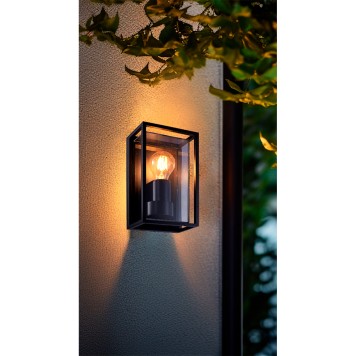 Уличный настенный светильник Arte Marfik A2322AL-1BK-1