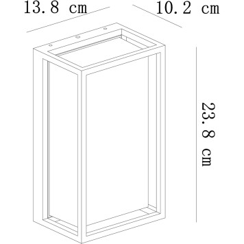 Уличный настенный светильник Arte Marfik A2322AL-1BK-3