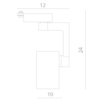 Трековый светильник Arte Traccia A2330PL-1WH-3