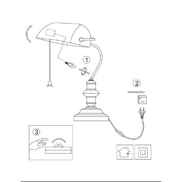 Лампа настольная Arte Banker A2493LT-1AB-1