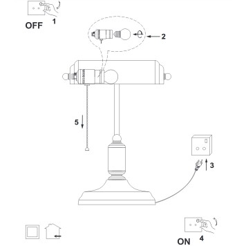 Лампа настольная Arte Banker A2494LT-1CC-1