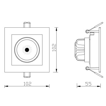 Светильник точечный Arte Grado A2705PL-1WH-1