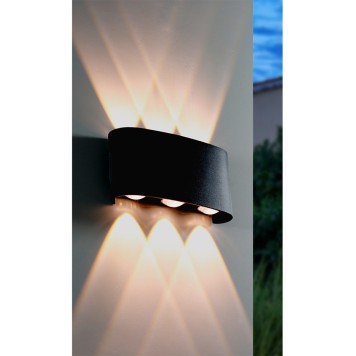 Уличный настенный светильник Arte Bosto A3122AL-6BK-1