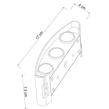 Уличный настенный светильник Arte Bosto A3122AL-6WH-3