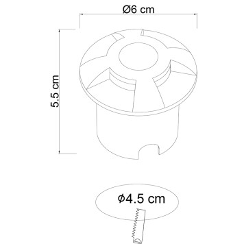 Светильник точечный Arte Piazza A3221IN-4BK-4