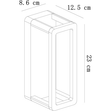 Уличный настенный светильник Arte Hassaleh A3374AL-1BK-2