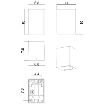 Уличный настенный светильник Arte Artefact A3404AL-1BK-2
