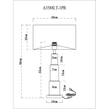 Лампа настольная Arte Ramada A3588LT-1PB-4
