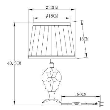 Лампа настольная Arte Capella A4024LT-1CC-5