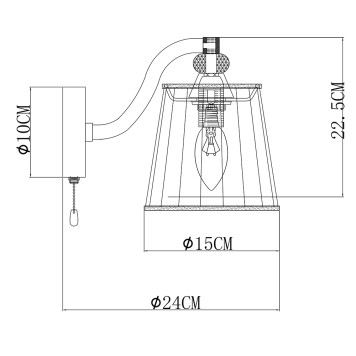 Бра Arte Talitha A4047AP-1CC-4