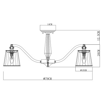 Светильник потолочный Arte Talitha A4047PL-8CC-7