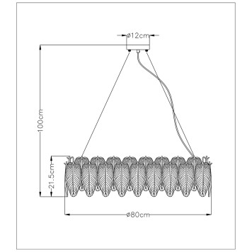 Люстра Arte Evie A4052SP-12SG-5