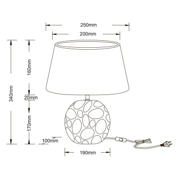 Лампа настольная Arte Poppy A4063LT-1CC-4
