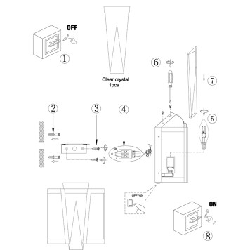 Бра Arte Grato A4079AP-1CC-2