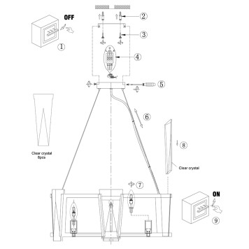 Люстра Arte Grato A4079LM-8CC-5