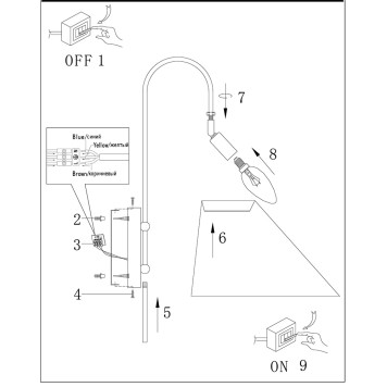 Бра Arte Rondo A4086AP-1CC-4