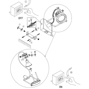 Спот Arte Costruttore A4300AP-1BK-3